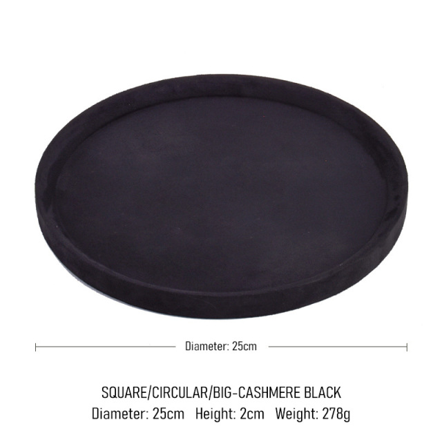 FADELI New Velvet Jewelry Display Tray Round Oval-shaped Jewelry Organizer Rack Holder for Necklace Chain Ring Earrings Bracelet