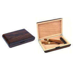 FADELI Custom Cigar Box Cedar Wooden Box Cigarette Case Cigar Humidor with Humidifier