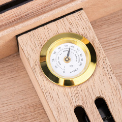 FADELI Wooden Cigar Humidor Glass Top Wooden Cigar Box Matte Finished Custom logo Wooden Cigar Humidor Box