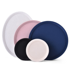 FADELI New Velvet Jewelry Display Tray Round Oval-shaped Jewelry Organizer Rack Holder for Necklace Chain Ring Earrings Bracelet