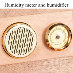 FADELI Custom Cigar Box Cedar Wooden Cigarette Case Cigar Humidor with Humidifier and Hygrometer Piano Lacquer Large Capacity