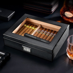 FADELI Cigar Box Unique Small Wood Gift Box Cigarette Case Luxury Solid Ceder Wooden Cigar Humidor Wholesale