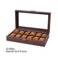 FADELI Custom Logo Wooden Jewelry Storage Box Wooden Watch Display Box Watch Storage Box