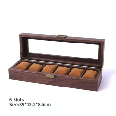 FADELI Custom Logo Wooden Jewelry Storage Box Wooden Watch Display Box Watch Storage Box