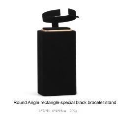 Luxury Ultra-fine Fiber Necklace Ring Bracelet and Earring Display case Black and Beige Jewelry Display