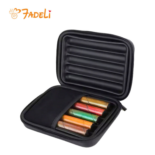 FADELI Cigar Case Custom Individual Luxury Cigarette Box Waterproof EVA Portable Leather Travel Cigar Bag