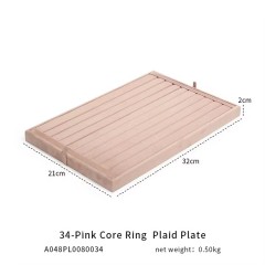 FADELI Luxury Suede Jewelry Display Tray Necklace Bracelet Earring Ring Display Tray Pink