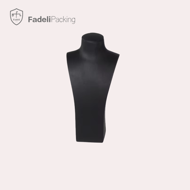 FADELI Black Velvet Necklace Display Bust Jewelry Counter Display Jewellery Display Stands for Shops