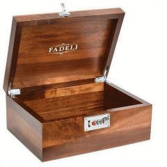 FADELI Wood Cigar Box Cigar Storage Cases Humidor Wooden Cigar Boxes Cigarette Case with Hinged Wholesale