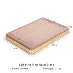 FADELI Luxury Suede Jewelry Display Tray Necklace Bracelet Earring Ring Display Tray Pink