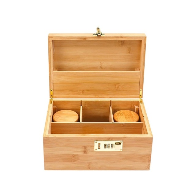 FADELI Cigar Box Storage Case Wooden Household Cigarette Set Foreign Trade Humidor Box Large Capacity