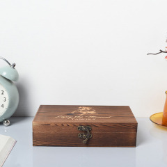 FADELI Wood Cigar Box Storage Cases Customized Logo Handmade Humidor Wooden Cigar Boxes Cigarette Cabinet