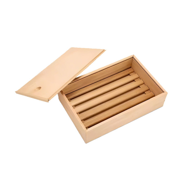 FADELI Wooden Cigar Box with Sliding Lid Custom Cigar Storage Box Large Capacity Sealed Cigar Case Cigarette Humidor