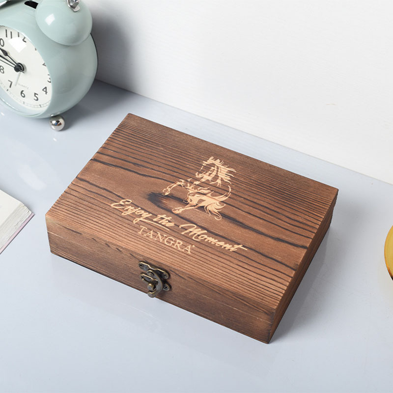 FADELI Wood Cigar Box Storage Cases Customized Logo Handmade Humidor Wooden Cigar Boxes Cigarette Cabinet