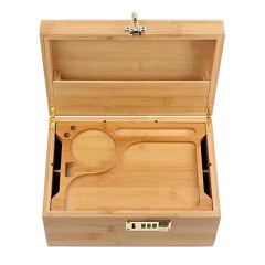 FADELI Cigar Box Storage Case Wooden Household Cigarette Set Foreign Trade Humidor Box Large Capacity