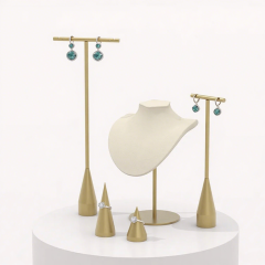 FADELI Wholesale Metal Jewelry Display Stand Earrings Piercing Ring Organizer Holder Necklace Bust Display