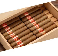 FADELI Wooden Cigar Box with Sliding Lid Custom Cigar Storage Box Large Capacity Sealed Cigar Case Cigarette Humidor