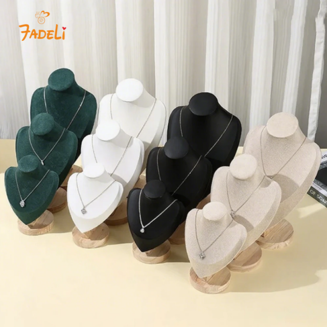 FADELI Necklace Display Pendant Organizer Jewelry Mannequin Bust Display Stand