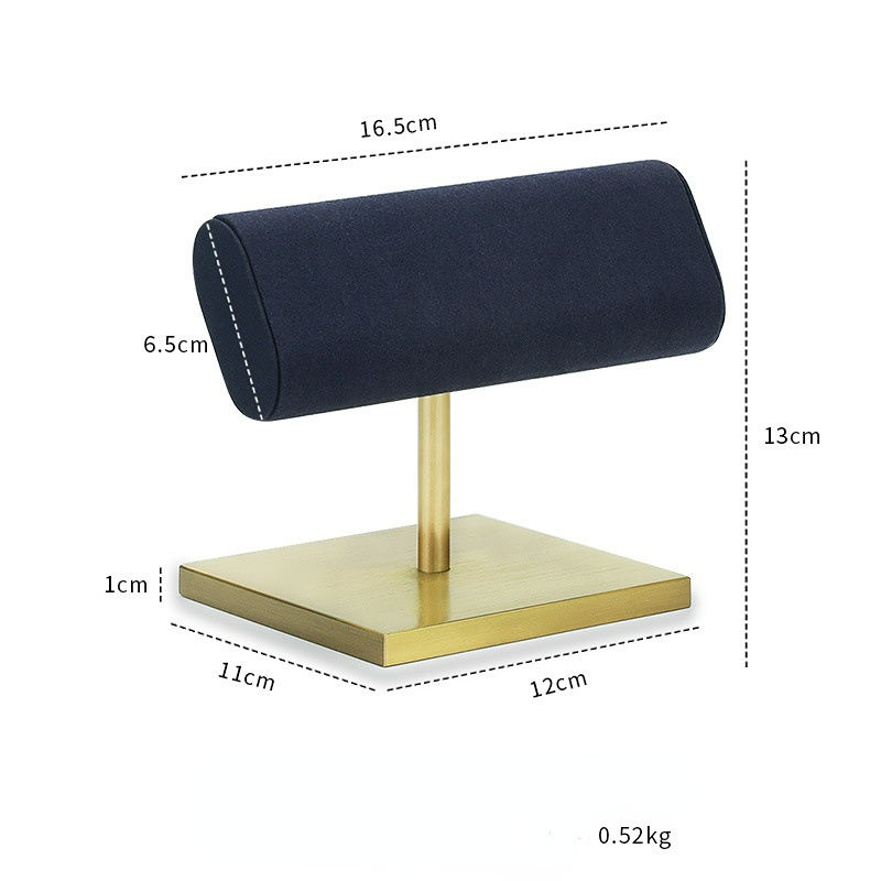FADELI Custom Luxury Metal Stand Display for Jewelry Suede Leather Microfiber Watch Bracelet Display Stand