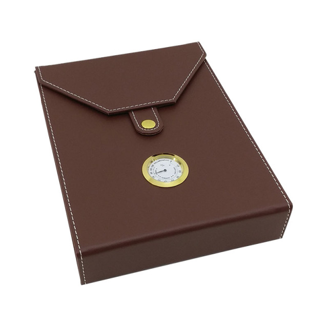FADELI Cigar Case Pu Leather Travel Cigar Humidor Boxes Empty Leather Cigar Bag Wholesale Custom Logo
