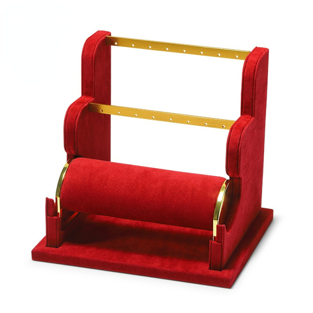 FADELI Jewelry Display Stand Watches Bracelets Jewelry Display Customized Microfiber Metal Bracelets Earrings Jewelry Rack