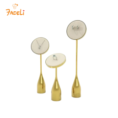 FADELI Newly Designed Luxury Shiny Metal Magnetic Detachable Jewelry Display Prop Earrings Necklace Ring Jewelry Display Stand