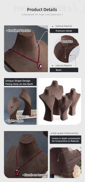 FADELI Factory Unique Luxury Jewelry Displays Necklace Jewelry Display Stand Jewellery Display Mannequin for Jewelry