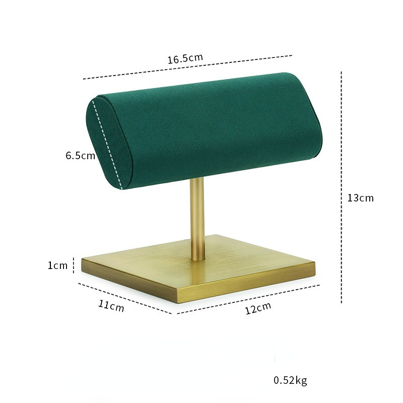 FADELI Custom Luxury Metal Stand Display for Jewelry Suede Leather Microfiber Watch Bracelet Display Stand