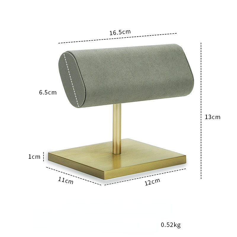 FADELI Custom Luxury Metal Stand Display for Jewelry Suede Leather Microfiber Watch Bracelet Display Stand