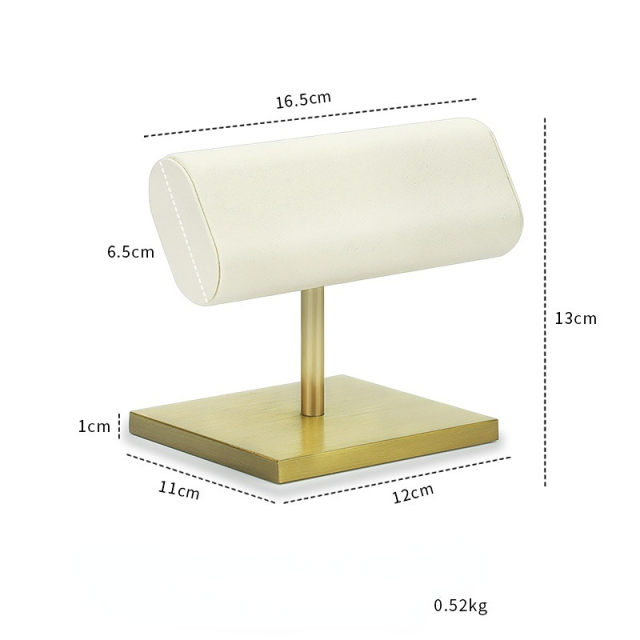 FADELI Custom Luxury Metal Stand Display for Jewelry Suede Leather Microfiber Watch Bracelet Display Stand
