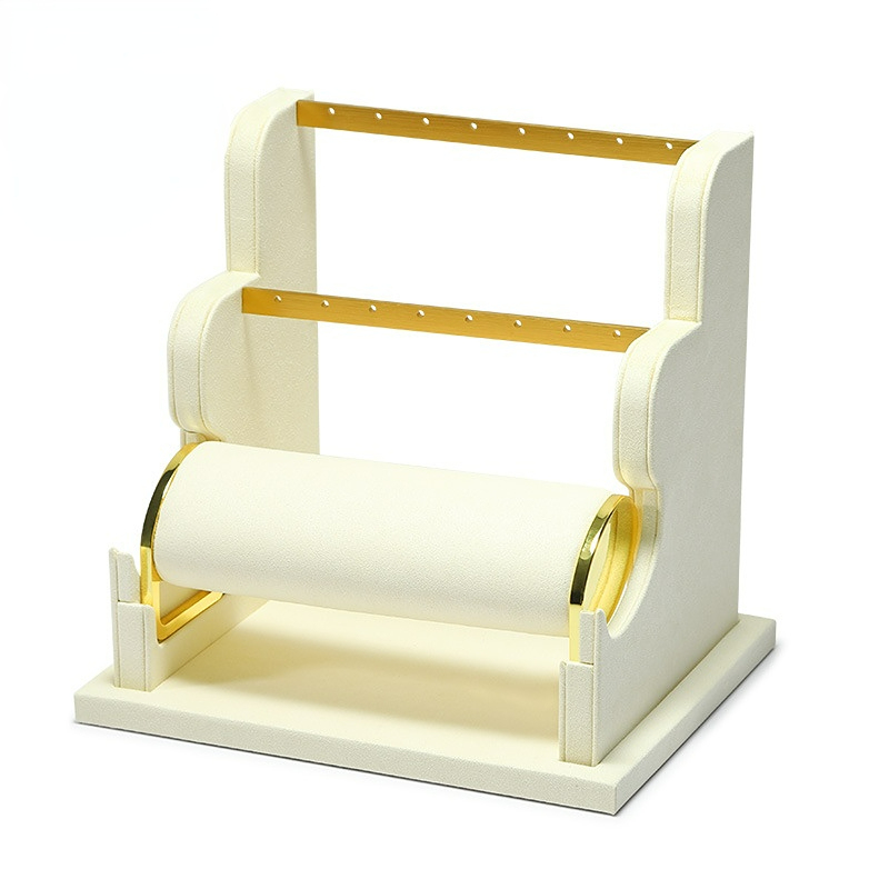 FADELI Jewelry Display Stand Watches Bracelets Jewelry Display Customized Microfiber Metal Bracelets Earrings Jewelry Rack