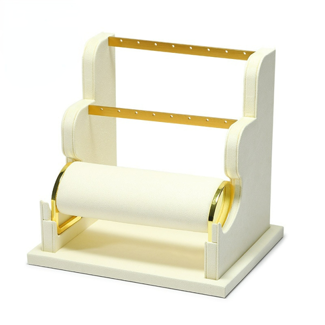 FADELI Jewelry Display Stand Watches Bracelets Jewelry Display Customized Microfiber Metal Bracelets Earrings Jewelry Rack