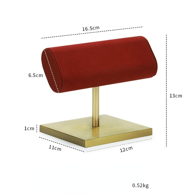 FADELI Custom Luxury Metal Stand Display for Jewelry Suede Leather Microfiber Watch Bracelet Display Stand