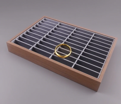 FADELI Wholesale Custom High-End Wooden Bangle Jewelry Display Tray Luxury Show Tray for Women's Jewelry Container