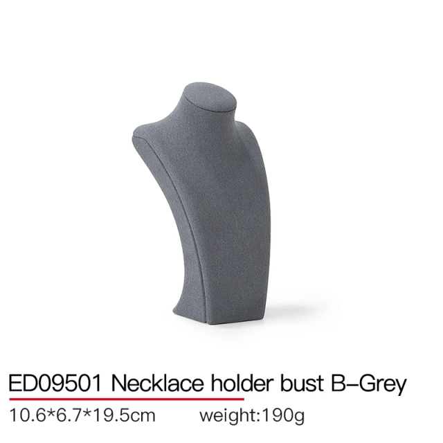 FADELI Custom Necks Bust Jewelry Mannequin Necklace Display Stands Set for Luxury Jewellery Store Showcase Cabinet