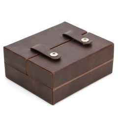 FADELI Custom Leather Cigar Box Portable Cigar Case Humidor Travel Cigar Bag Leather Case Gift Box for Commercial Personal Use