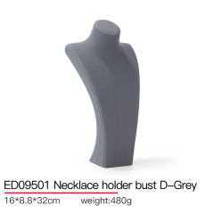 FADELI Custom Necks Bust Jewelry Mannequin Necklace Display Stands Set for Luxury Jewellery Store Showcase Cabinet