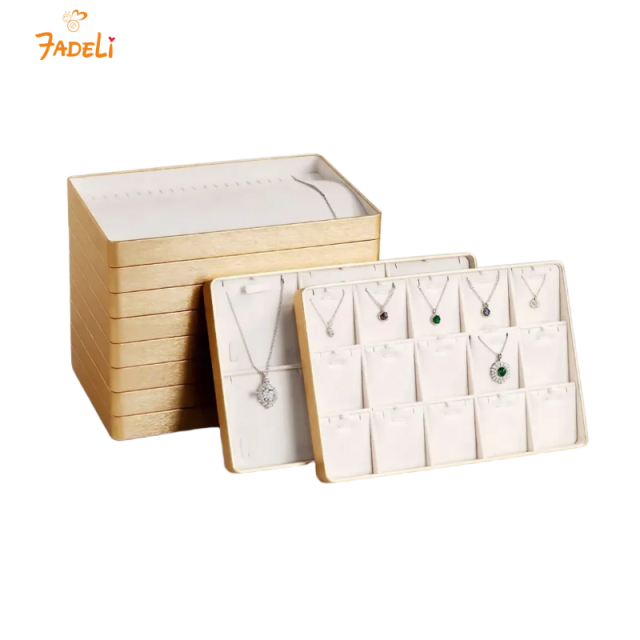 FADELI Custom Jewellery Packaging Display Trays Jewelry Organizer Display Tray for Displays