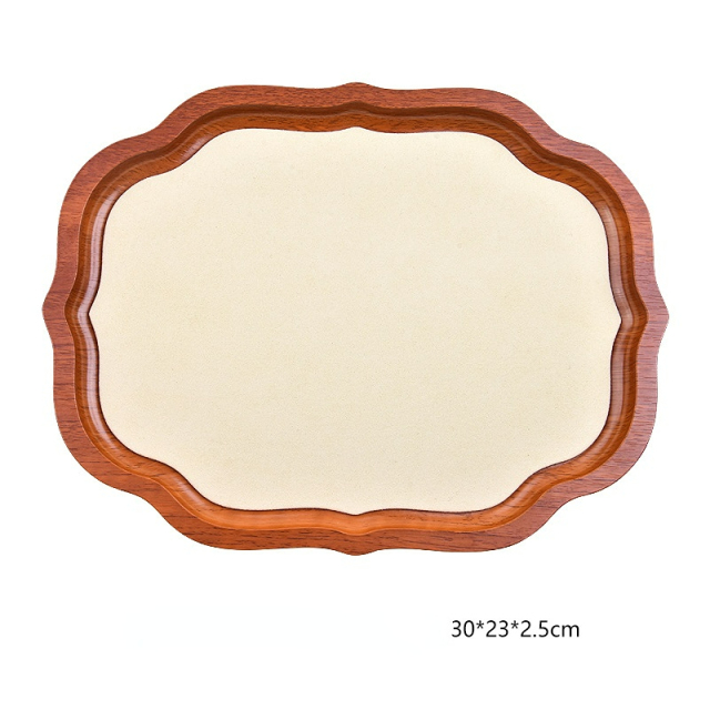 FADELI Wholesale Custom Luxury Wooden Jewelry Tray for Necklaces Earrings Pendants Rings Display with Logo Counters Prop