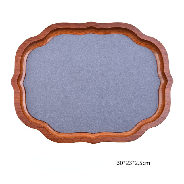 FADELI Wholesale Custom Luxury Wooden Jewelry Tray for Necklaces Earrings Pendants Rings Display with Logo Counters Prop