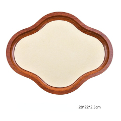FADELI Wholesale Custom Luxury Wooden Jewelry Tray for Necklaces Earrings Pendants Rings Display with Logo Counters Prop