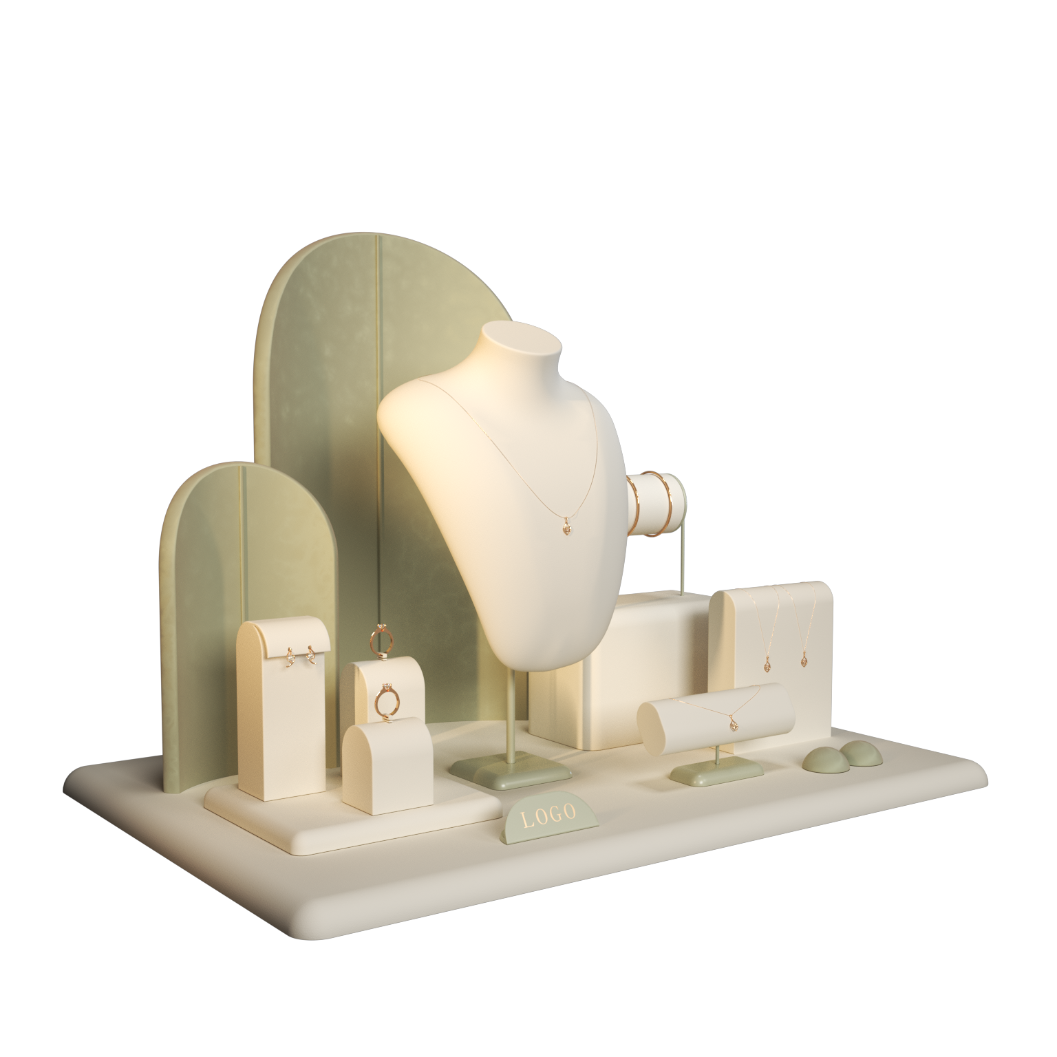 Jewelry Store Counter Display Props, Necklaces, Earrings, Rings, Jewelry Display Stands, Jewelry Trays