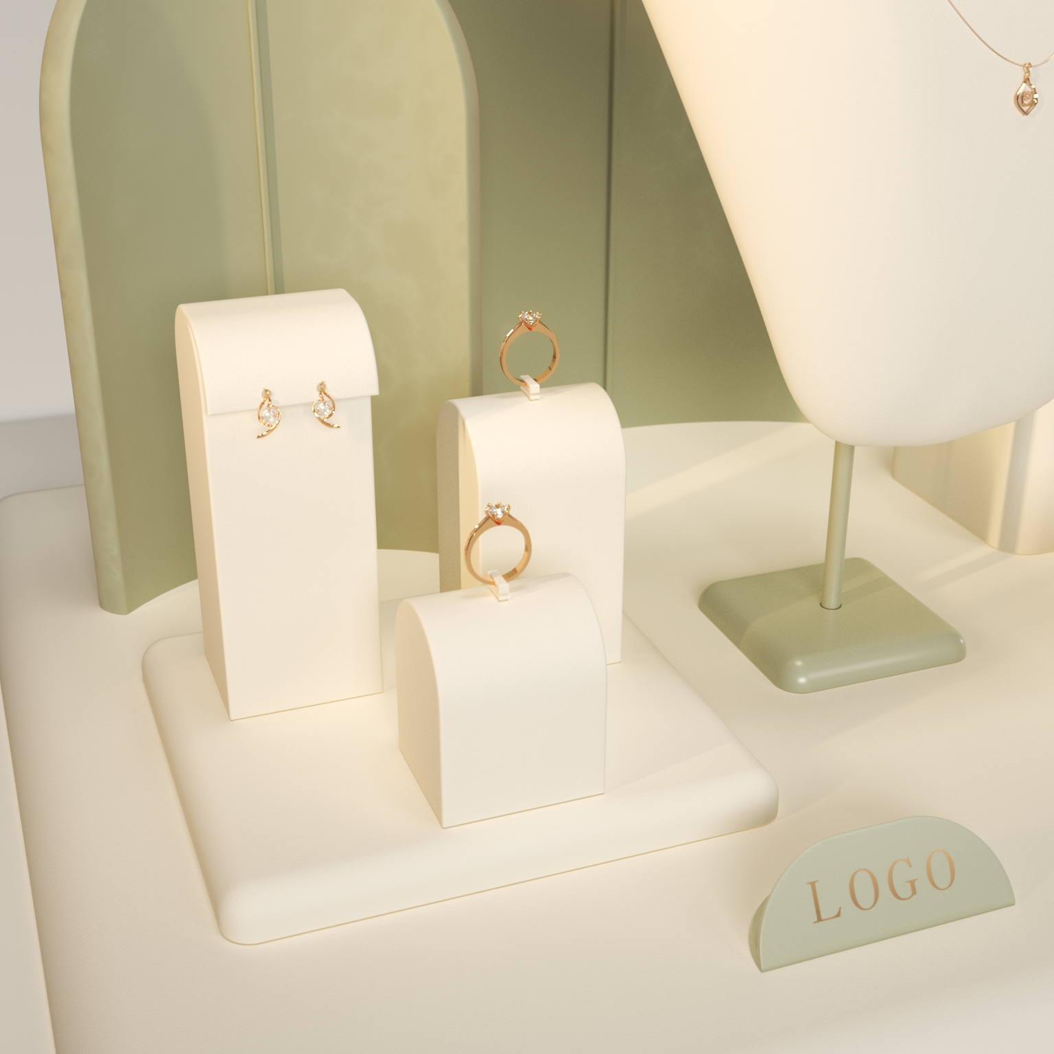 Jewelry Store Counter Display Props, Necklaces, Earrings, Rings, Jewelry Display Stands, Jewelry Trays