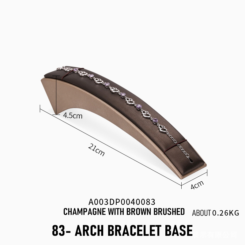 Factory Customized Pu Leather Jewelry Bracelet Stand Bracelet Holder Jewelry Display Stand for Necklace Bracelet