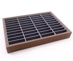 Wholesale Custom High-End Wooden Bangle Jewelry Display Tray Luxury Show Tray for Women's Jewelry Container