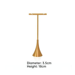 Top Quality Gold T bar Shape Metal Jewelry Displays Stands Earrings Holders Display Racks