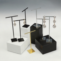 FADELI Jewelry Display Stands for Earrings T bar Metal Earring Display Stand Jewelry Display Earring Holder