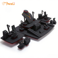 FADELI Wholesale Luxury Fashion Jewelry showcase Display for Necklace Ring Bangle Jewelry Packing&display Microfiber Jewelry Display