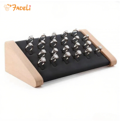 FADELI Fashion Wood Jewelry Display Props Stud Earrings Display Tray Cheap Diamond Ring Jewelry Display Stand