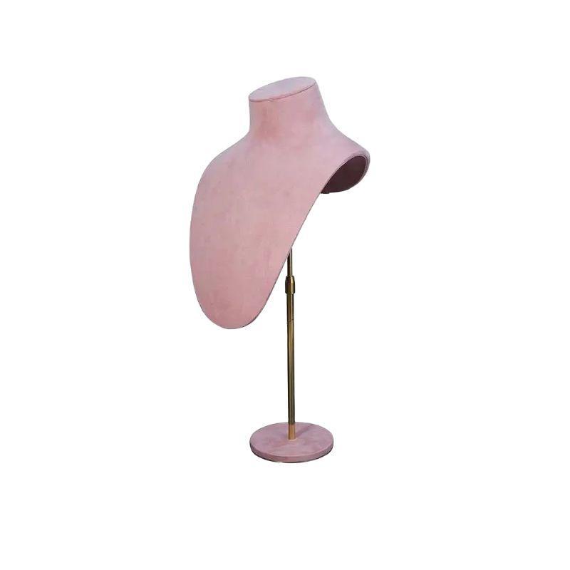 FADELI Adjustable Metal Necklace Display Jewelry Mannequin Display Set Jewellery Mannequin Neck Jewelry Stand